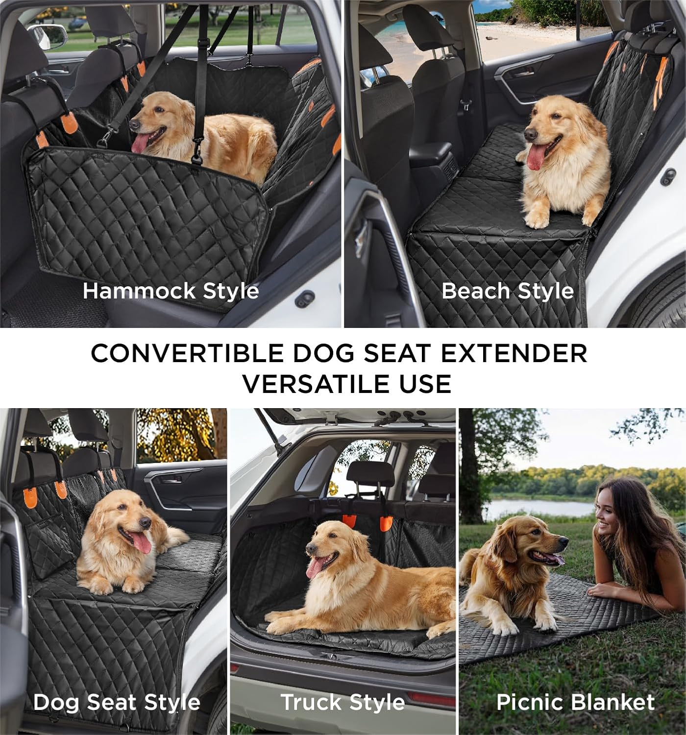 Hard Bottom Dog Car Seat Protector