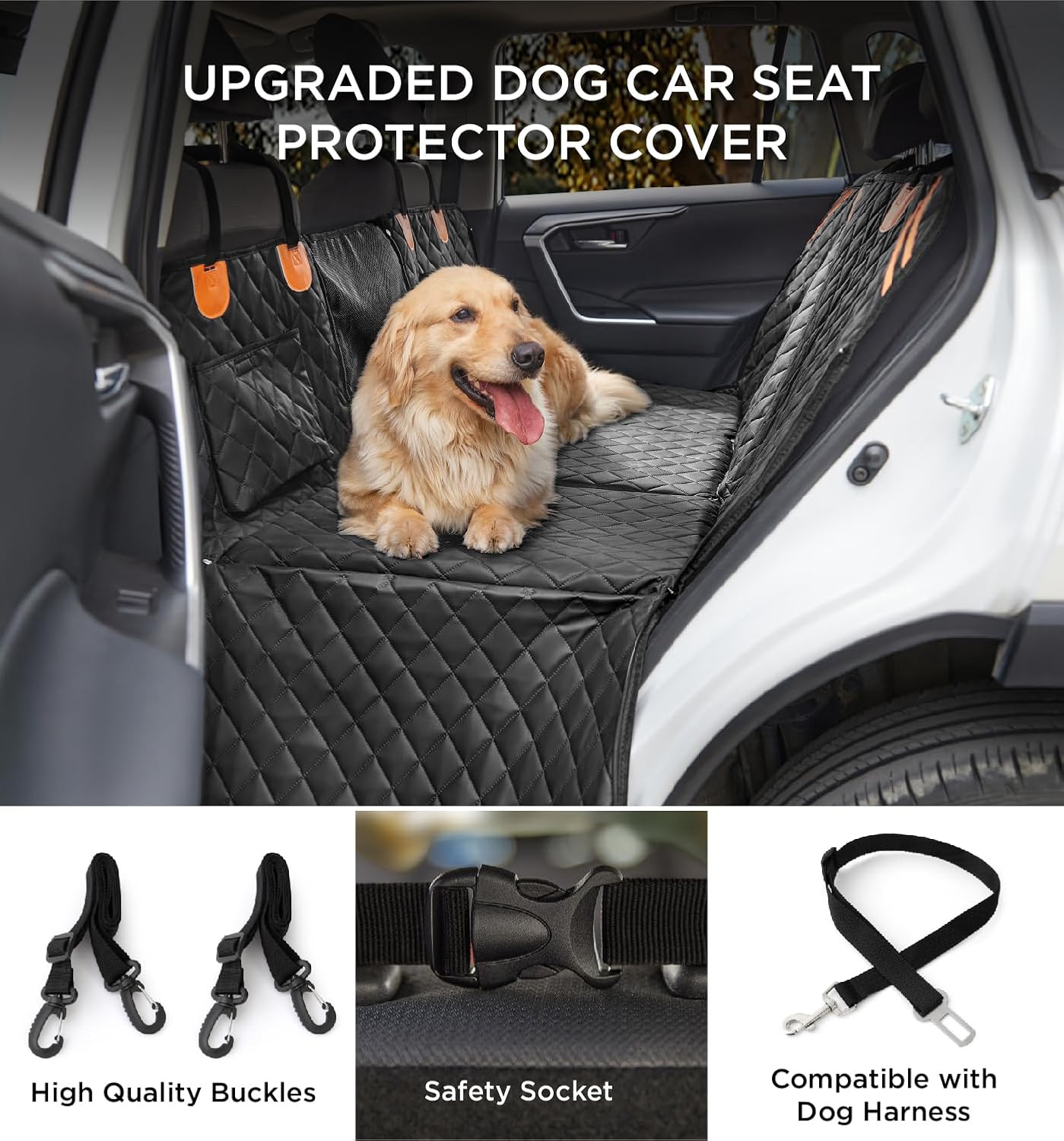 Hard Bottom Dog Car Seat Protector