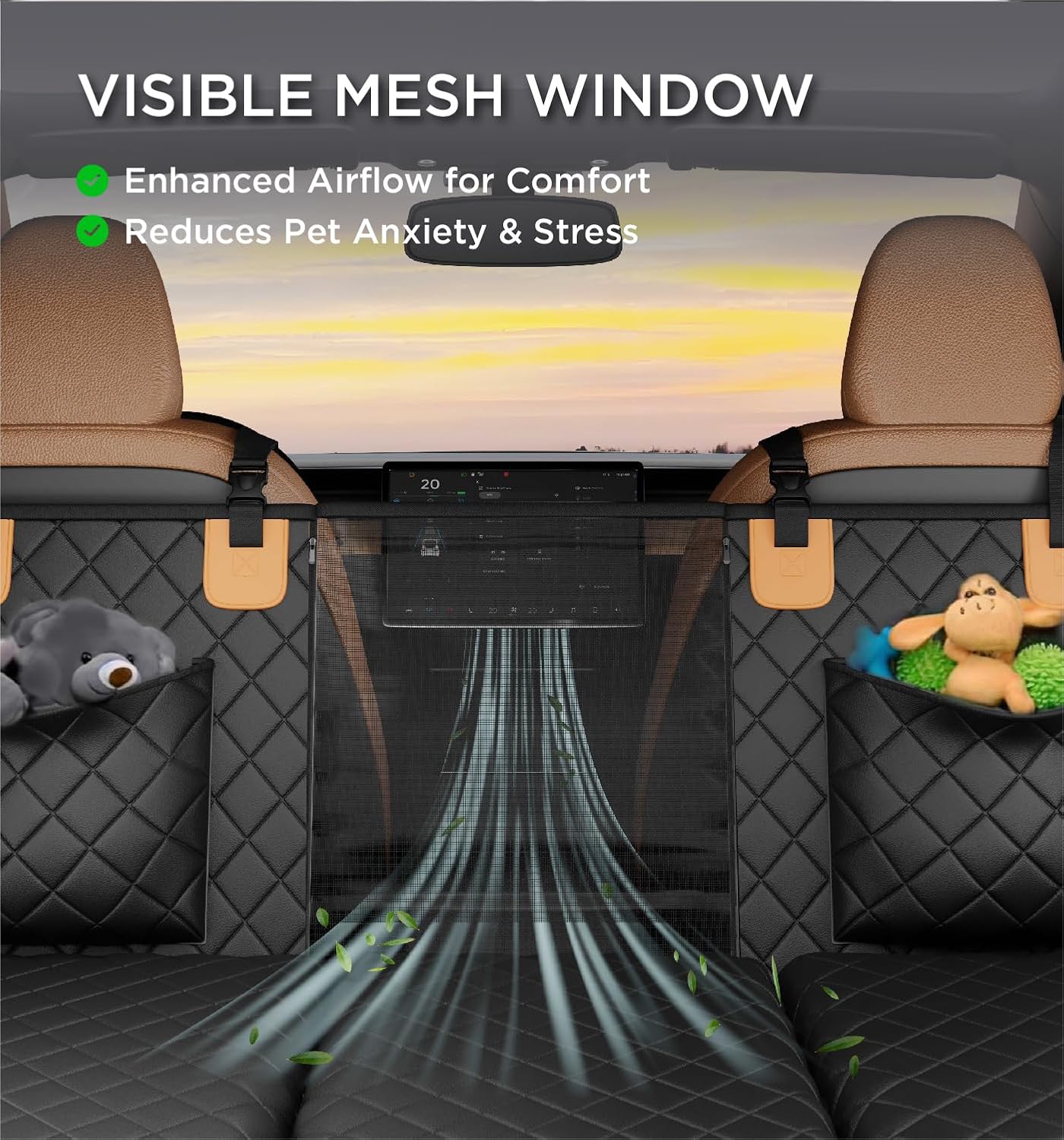 Hard Bottom Dog Car Seat Protector